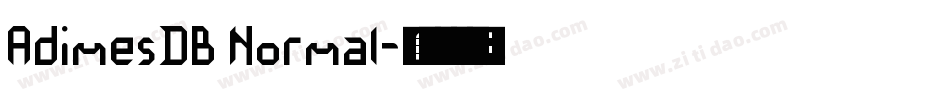 AdimesDB Normal字体转换